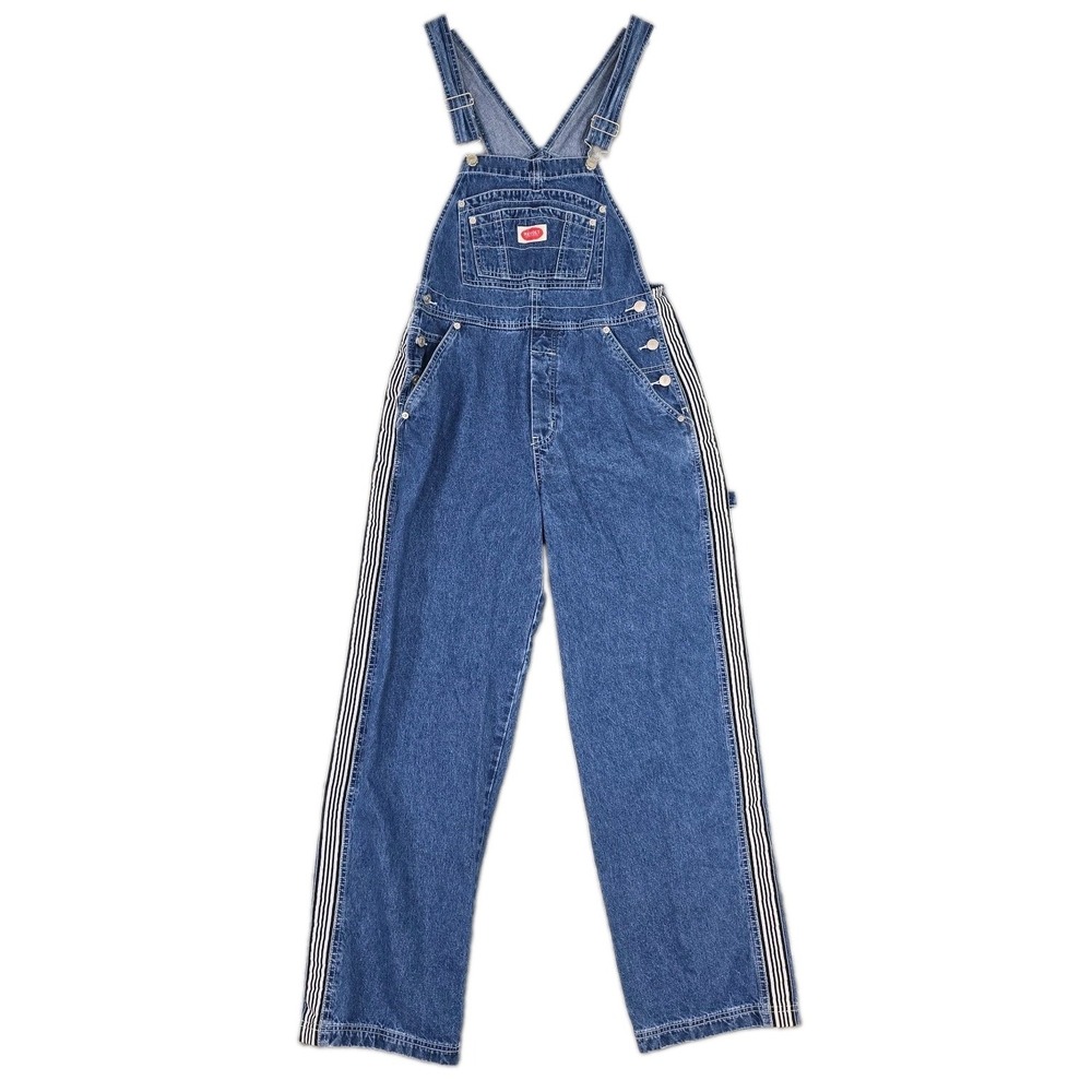 Vintage 90s Revolt Denim Overalls M Cargo Baggy Carpenter Grunge Y2K Workwear